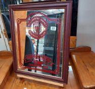 A large Manchester United football club Champions 1977 mirror COLLECT ONLY