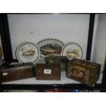 A mixed lot of collector's tins etc.,