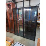 2 tall glass cabinets COLLECT ONLY both A/F