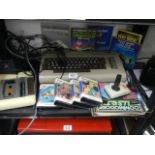 A Commodore console, games etc.,