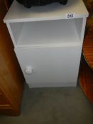 A white bedside cabinet, COLLECT ONLY.