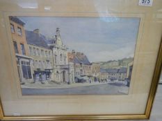 An early 20th century framed and glazed signed watercolour painting, COLLECT ONLY.