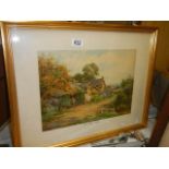 A mid 20th century gilt framed print entitled 'The Village Smith' COLLECT ONLY.