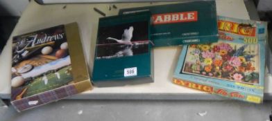 A selection of old games including golf related.