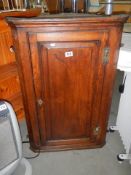 A Victorian oak corner cupboard, COLLECT ONLY.