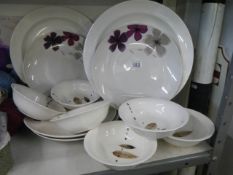 A mixed lot of plates and dishes COLLECT ONLY.
