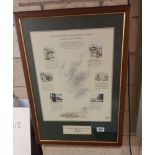 A framed and glazed breweriana 'six of Scotland's finest malt whiskies' advertising print COLLECT