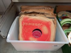 A box of 78's vinyl records COLLECT ONLY