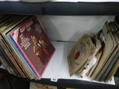 A quantity of 78 rpm and LP records.