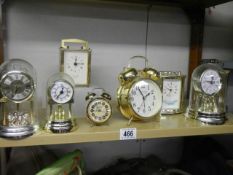 A mixed lot of clocks including Anniversary, carriage etc.,