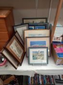 A quantity of framed & glazed pictures COLLECT ONLY