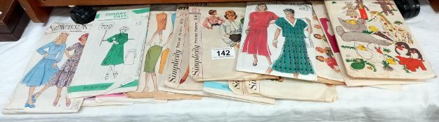 A quantity of sewing patterns