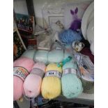 A quantity of new knitting wool etc.,