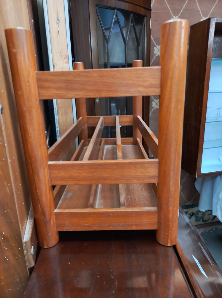 A retro teak magazine rack COLLECT ONLY - Image 2 of 2