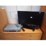 A Phillips 26" tv and Panasonic VHS/DVD player COLLECT ONLY