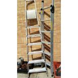 2 aluminium ladders COLLECT ONLY