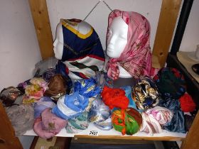 A good lot of silk & other scarves (heads not included)