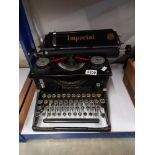 An antique Imperial typewriter COLLECT ONLY