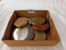 7 vintage compacts, 5 by maker Stratton & others