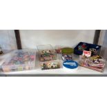 A good lot of cotton reels, buttons and other sewing items Collect Only