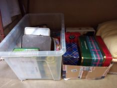 2 boxes of collector tins Collect only