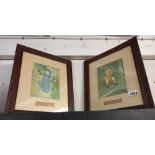 A pair of framed & glazed nursery rhyme prints COLLECT ONLY