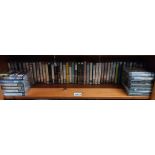 A shelf of Audio book double cassettes Collect only