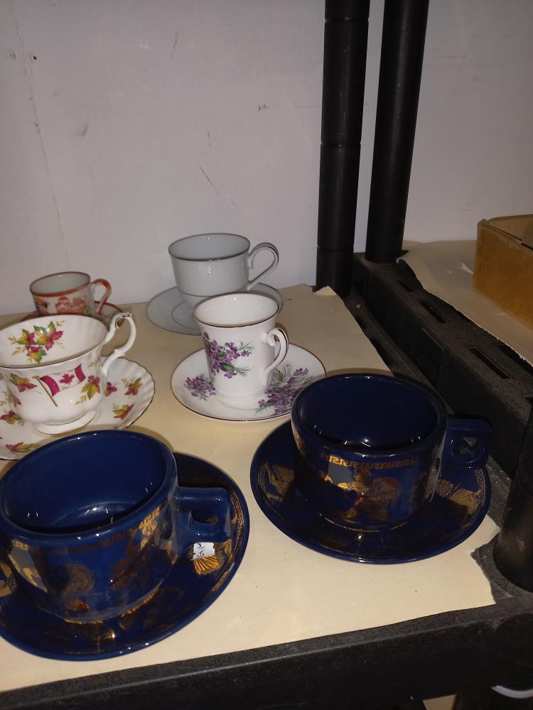 A good lot of cups & saucers including 6 piece & 2 trios COLLECT ONLY - Image 4 of 4