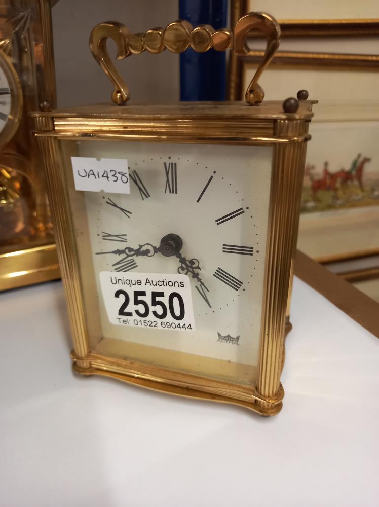 A Smiths Astral carriage clock & 1 other COLLECT ONLY - Image 3 of 4