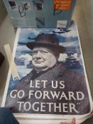 A quantity of reproduction WW2 posters. Collect Only