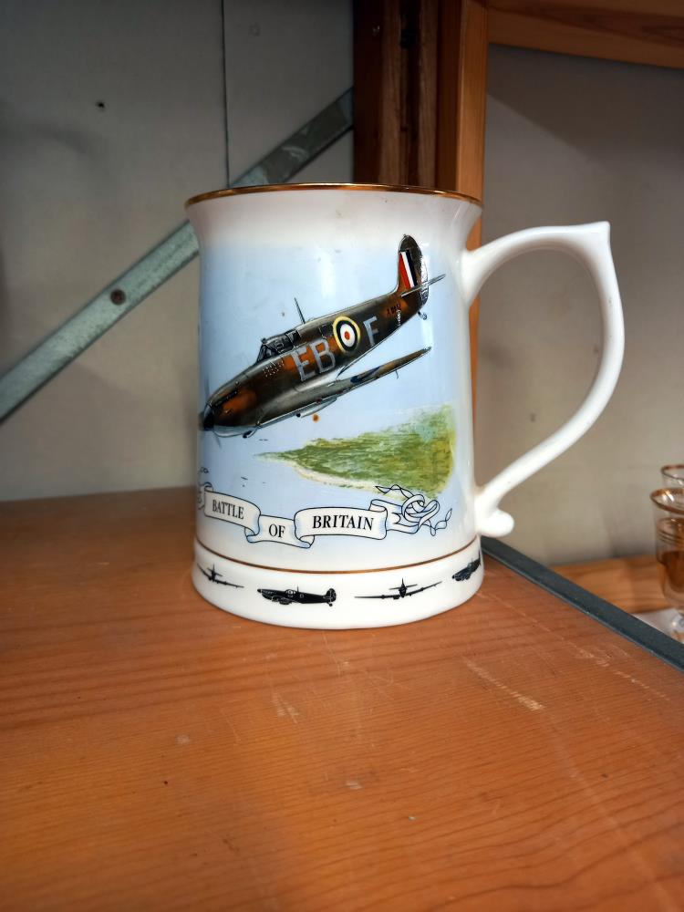 6 RAF WW2 commemorative tankards COLLECT ONLY - Image 6 of 7