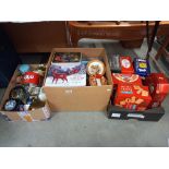 3 large boxes of collectable tins COLLECT ONLY