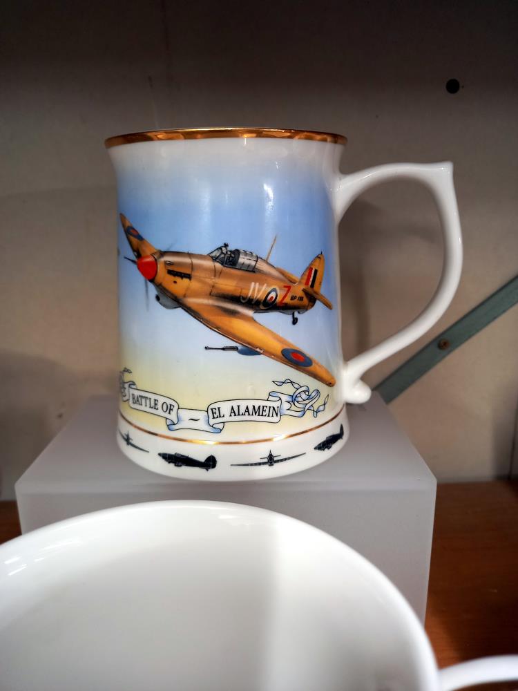 6 RAF WW2 commemorative tankards COLLECT ONLY - Image 4 of 7