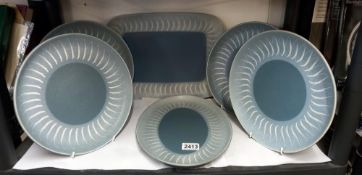 A quantity of Denby dinner & meat plates COLLECT ONLY