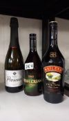 A bottle of Baileys, bottle of Prosecco & another bottle of Irish Liqueur COLLECT ONLY