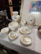 Aynsley cottage garden vases etc Collect only