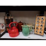 A Villeroy & Boch coffee pot, Denby teapot & herb holders etc. COLLECT ONLY