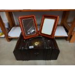 A wooden case as a trunk & 2 wooden frames COLLECT ONLY