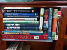 A quantity military themed books Collect only