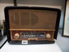 A vintage Ecko valve radio A/F Collect only