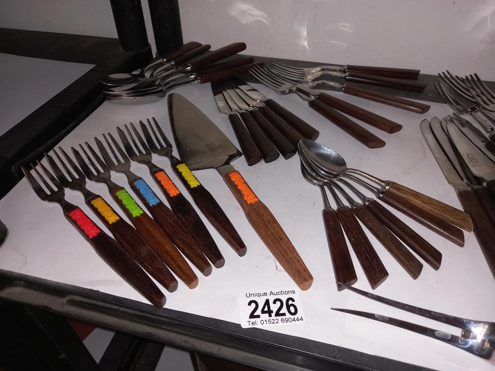 A good lot of matching cutlery including cake slice & forks COLLECT ONLY - Image 3 of 6