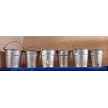 6 galvanised buckets COLLECT ONLY