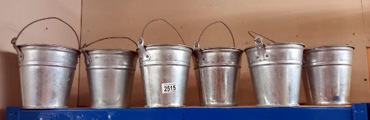 6 galvanised buckets COLLECT ONLY