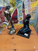 2 stylized nude figurines Collect only