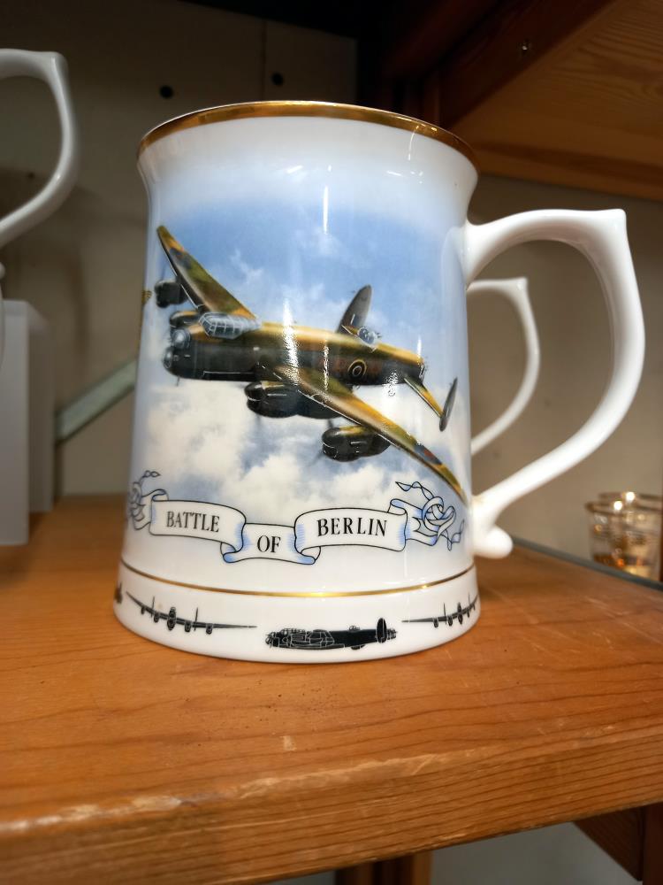 6 RAF WW2 commemorative tankards COLLECT ONLY - Image 7 of 7