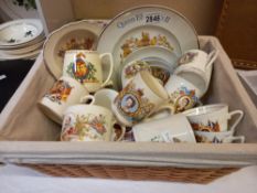 A basket of Royal memorabilia Collect Only