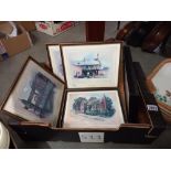 A quantity of limited edition framed and glazed prints, 4 by G Herickx and 4 by Weston COLLECT ONLY