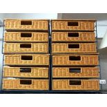 4 x 3 drawer wicker storage drawers COLLECT ONLY