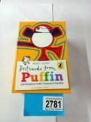 A box of postcards from puffin approximately 100 covers Collect only