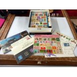 A box of stamps including presentation sets etc.